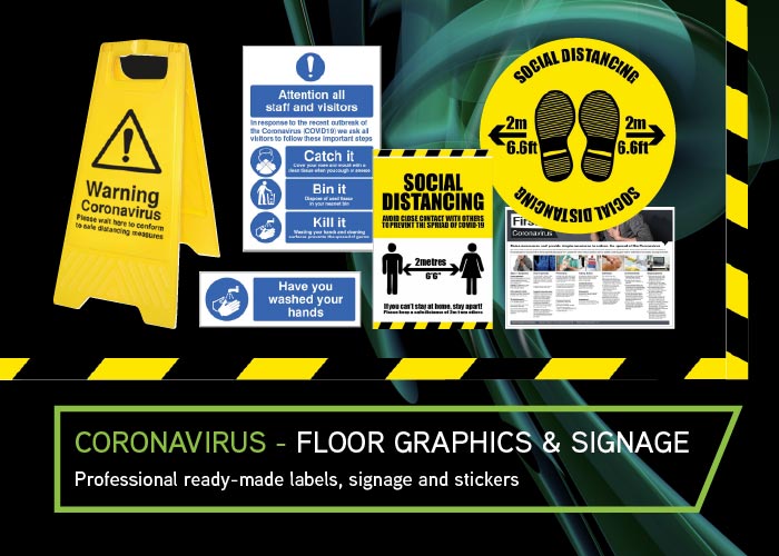 CEL-Corona-Floor-Graphics signage available now