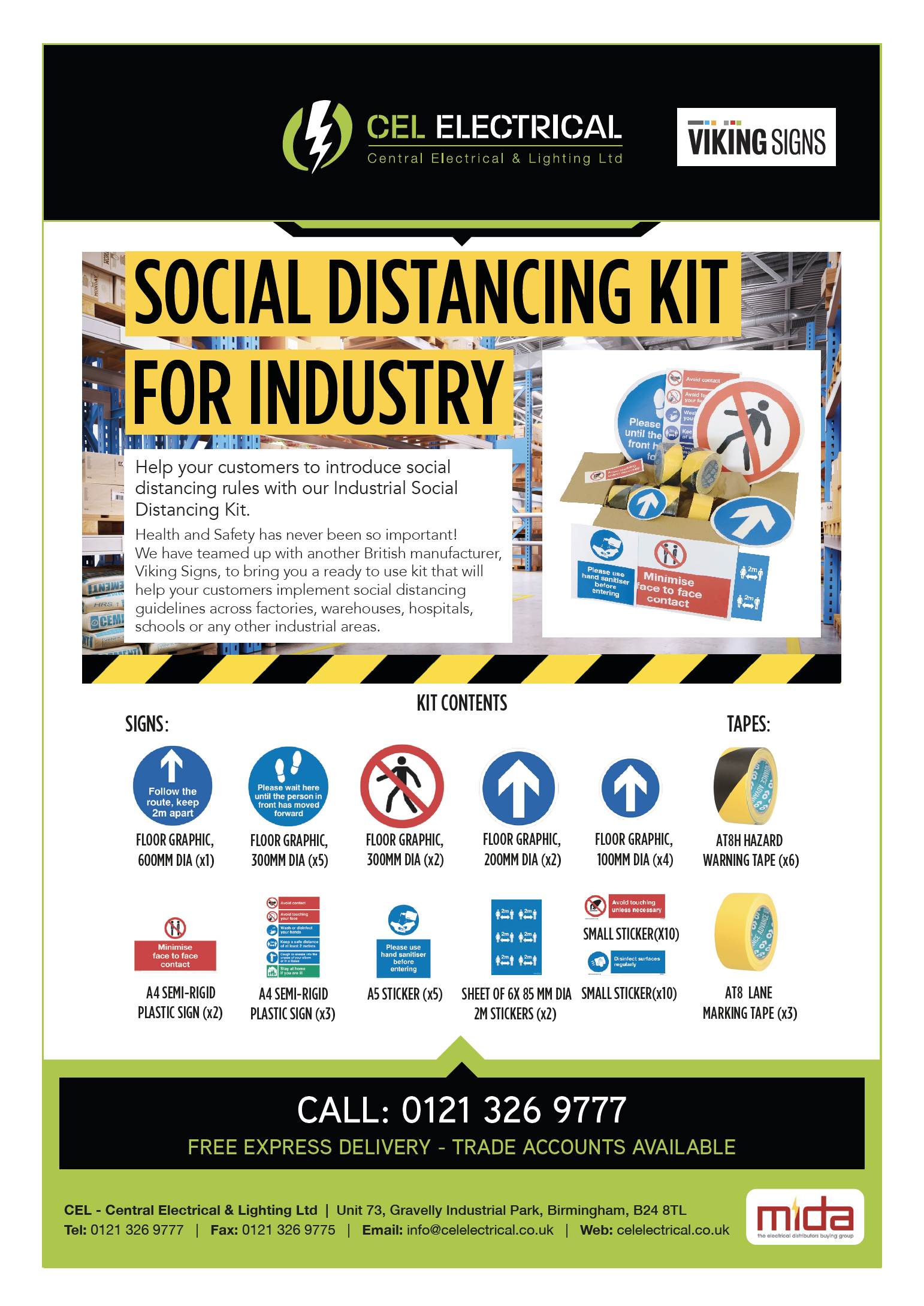 Social Distancing Industrial Kit