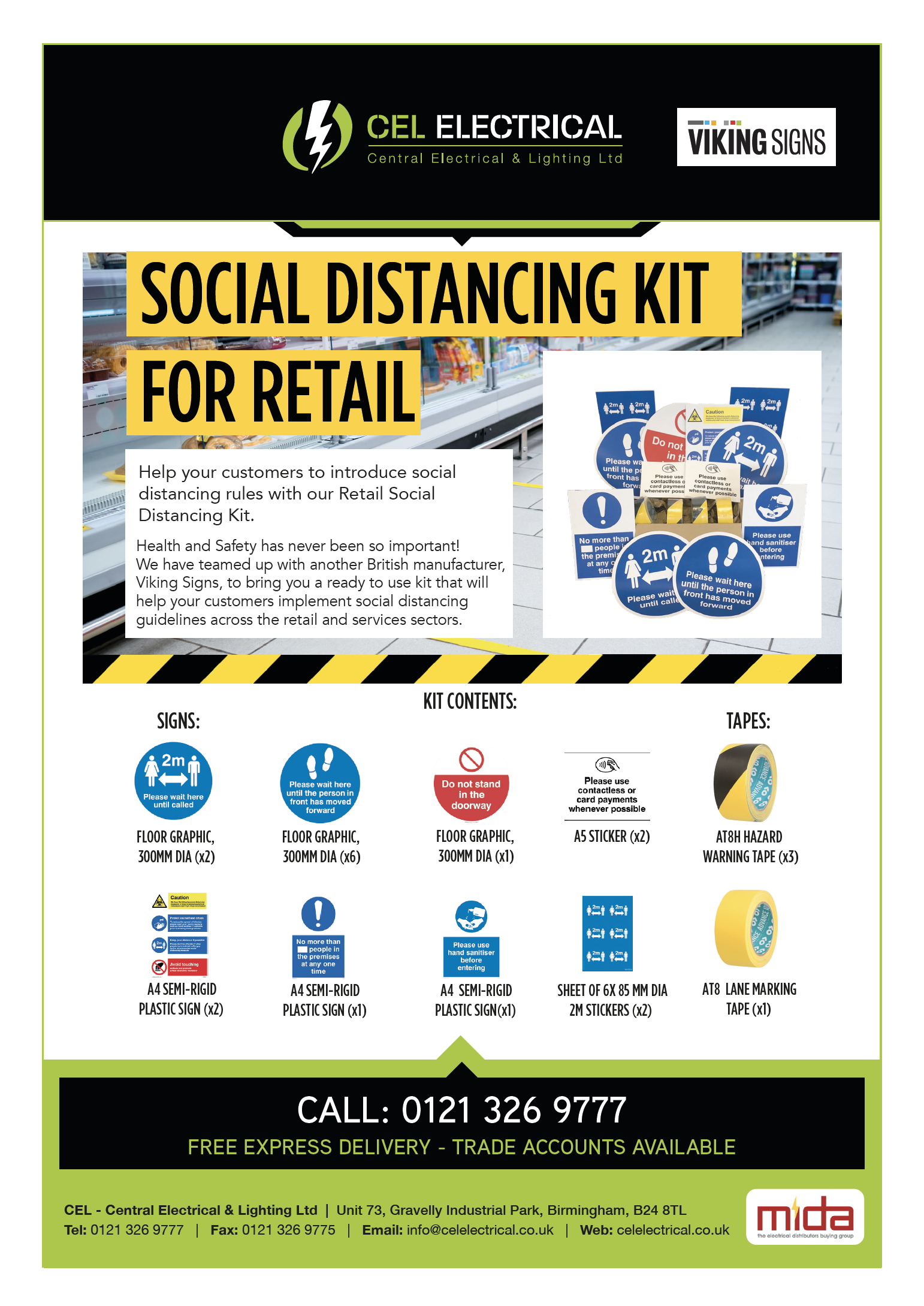 Social Distancing Retail Kit