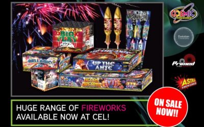 Fireworks on sale now at CEL 2025