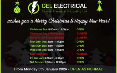 CEL Christmas & New Year Holiday Opening Hours